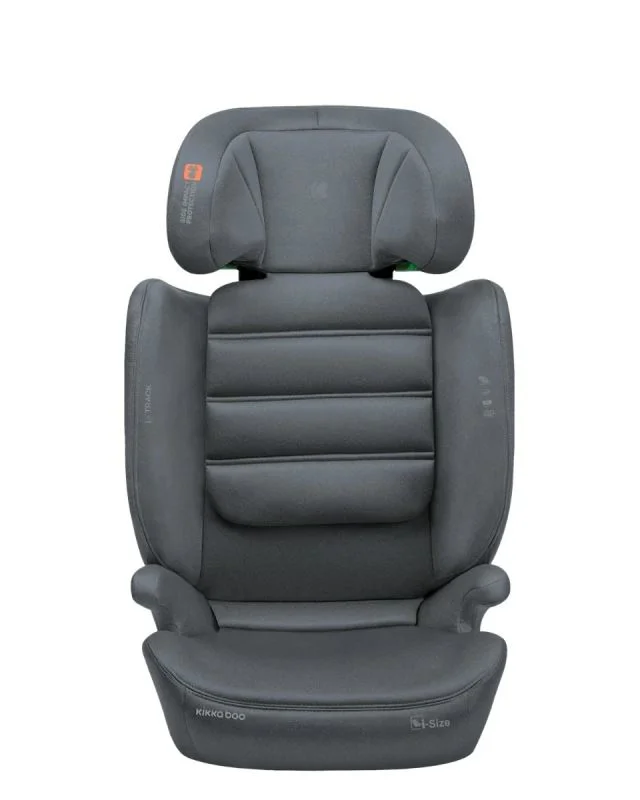 Scaun auto cu isofix i-Size KikkaBoo i-Track Dark Grey, 100-150 cm foto