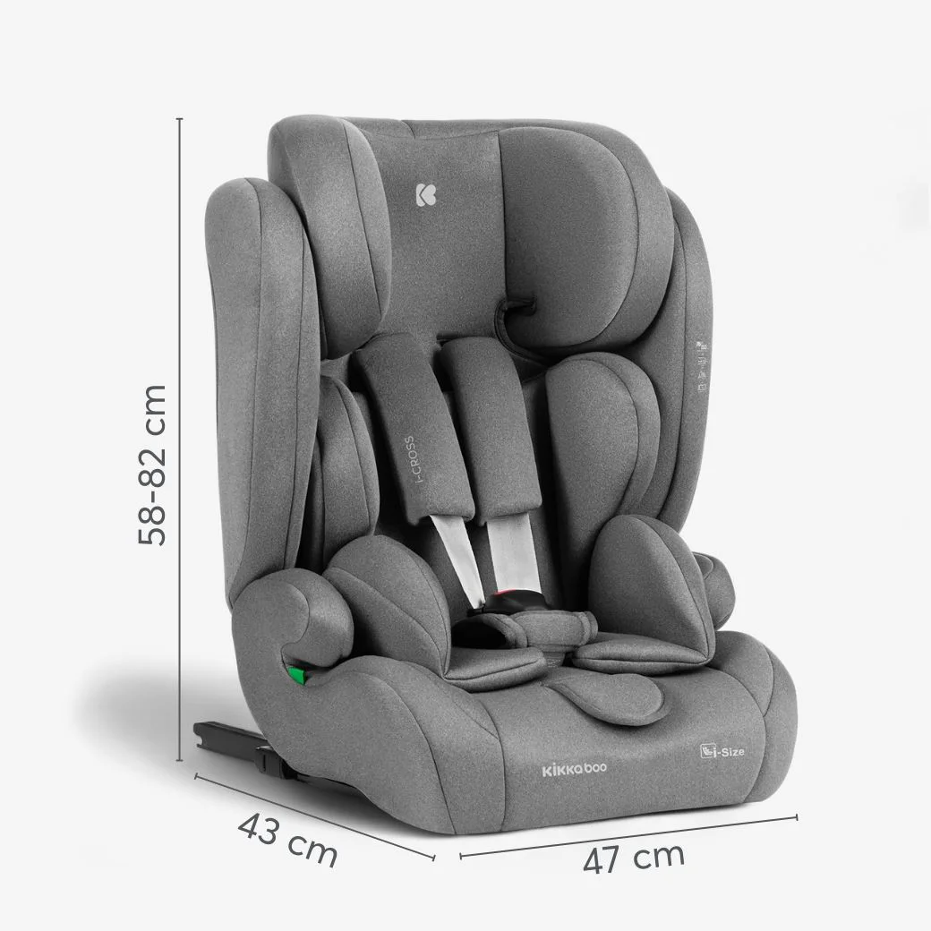Автокресло KikkaBoo i-Cross Light Grey i-Size, 76-150 см foto
