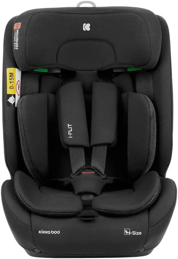 Автокресло KikkaBoo i-Flit Black i-Size, 76-150 см foto