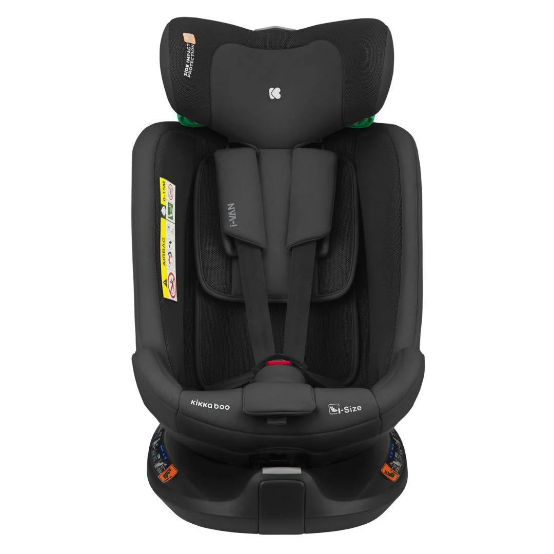 Scaun auto KikkaBoo i-Van Black i-Size, 40-150 cm foto