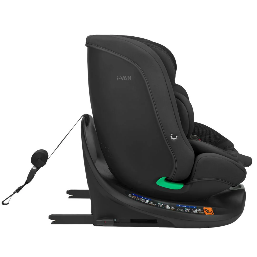 Scaun auto KikkaBoo i-Van Black i-Size, 40-150 cm foto