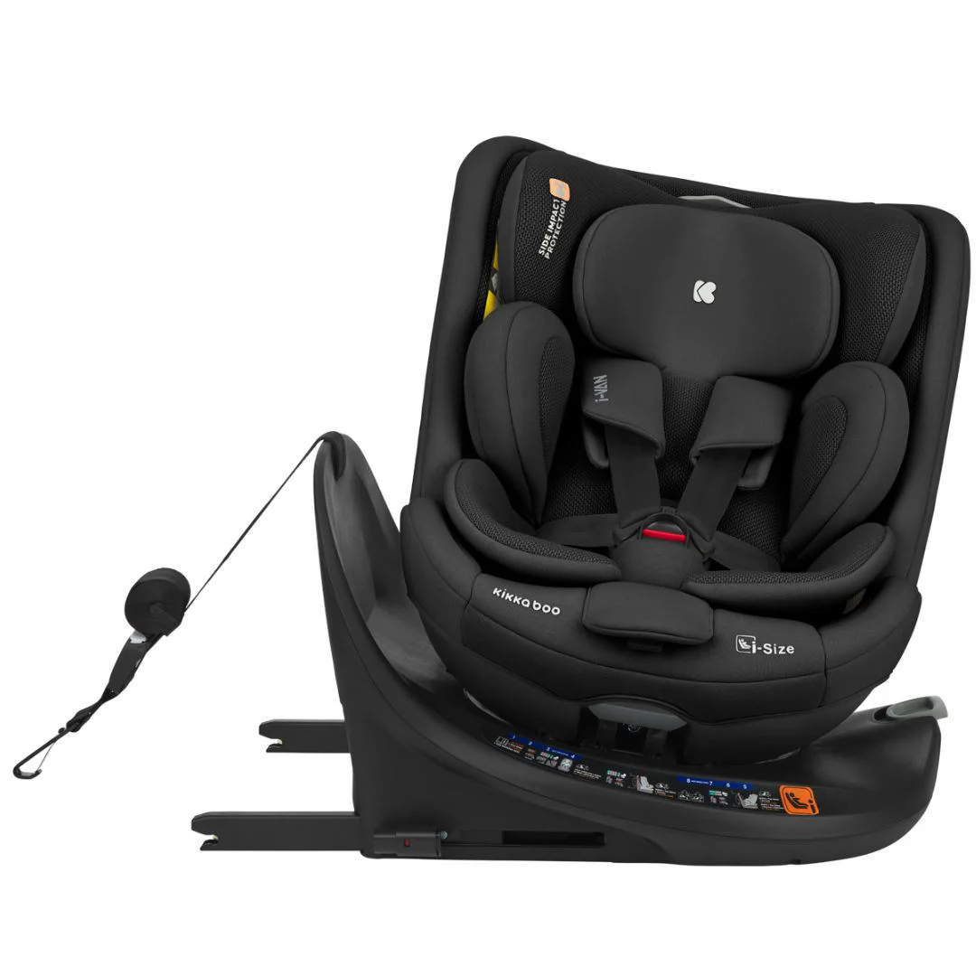 Scaun auto KikkaBoo i-Van Black i-Size, 40-150 cm foto