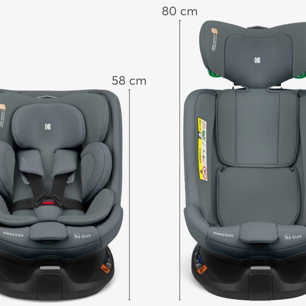 Автокресло KikkaBoo i-Van Black i-Size, 40-150 см foto