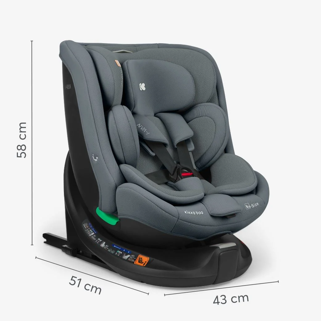 Автокресло KikkaBoo i-Van Black i-Size, 40-150 см foto