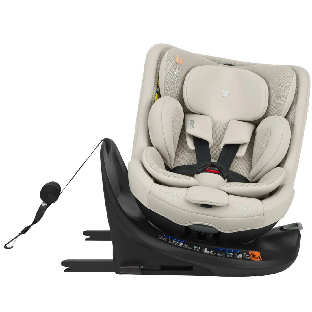 Scaun auto KikkaBoo i-Van Light Beige i-Size, 40-150 cm foto