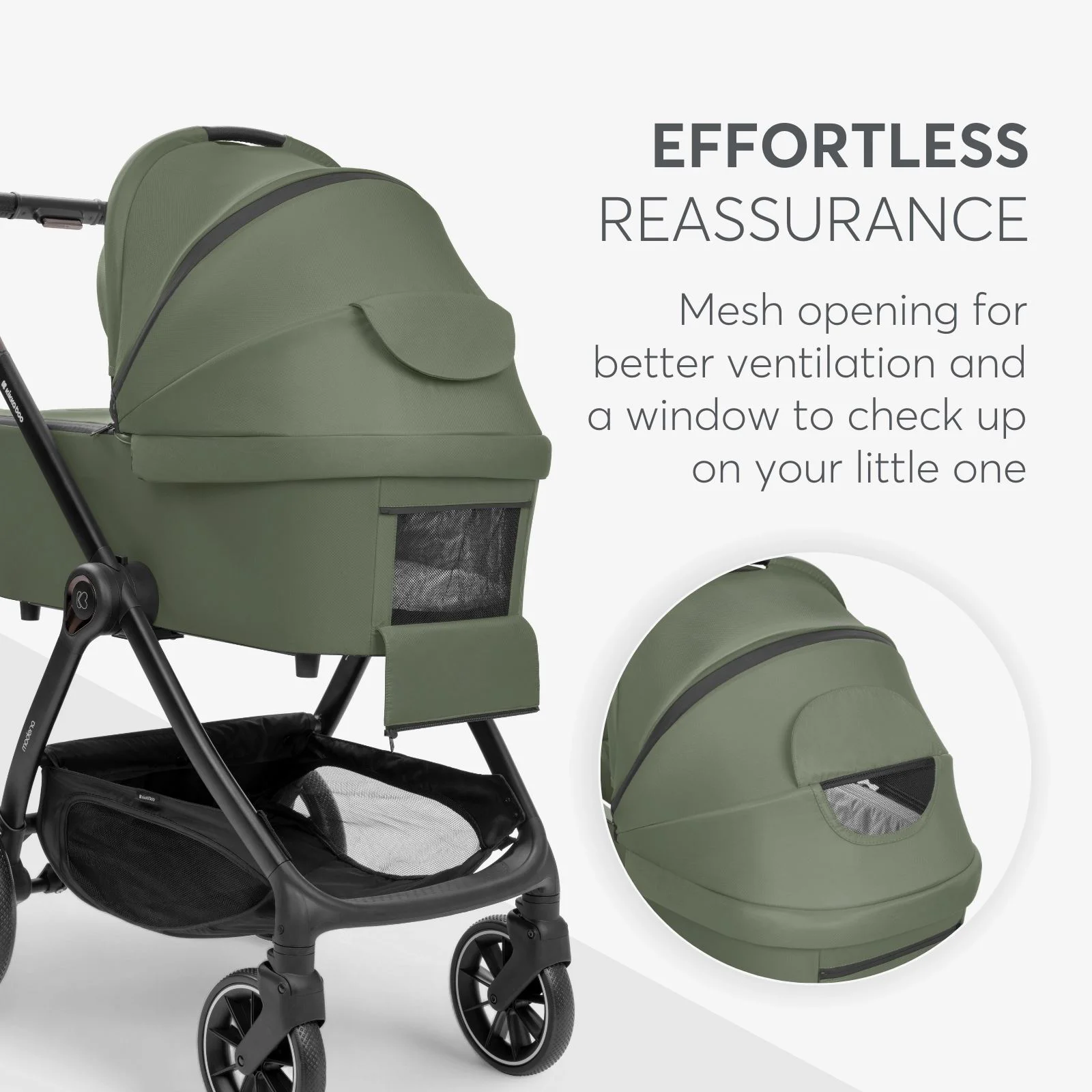 Коляска 3 в 1 KikkaBoo Modena Army Green foto