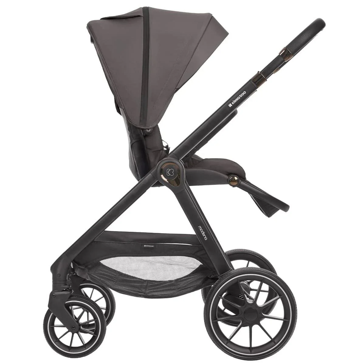 Carucior 3 in 1 KikkaBoo Modena Dark Grey foto