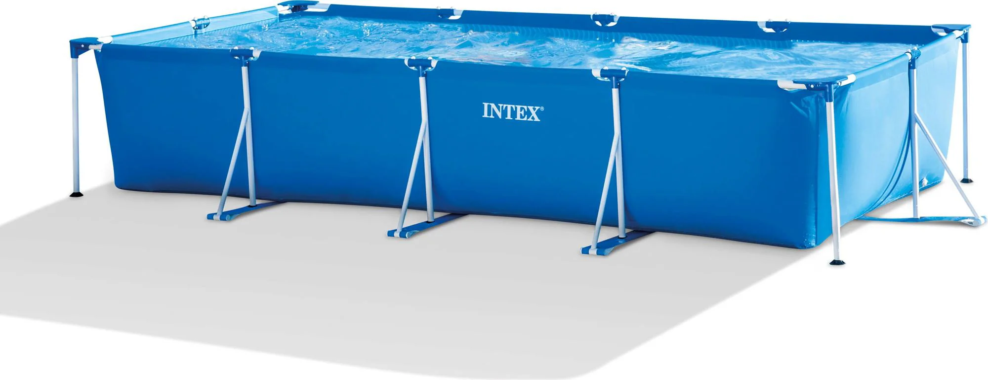 Piscina rectangular frame Intex 450х220х84 cm, 7127 l, cadru metalic foto