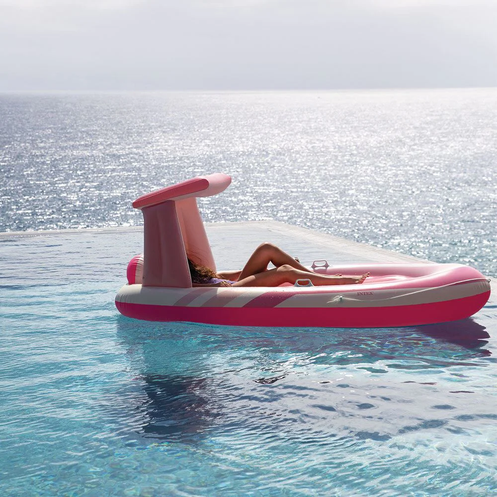 Надувной матрас Intex Pink Paradise Boat Float, 257×135 см, до 100 кг foto