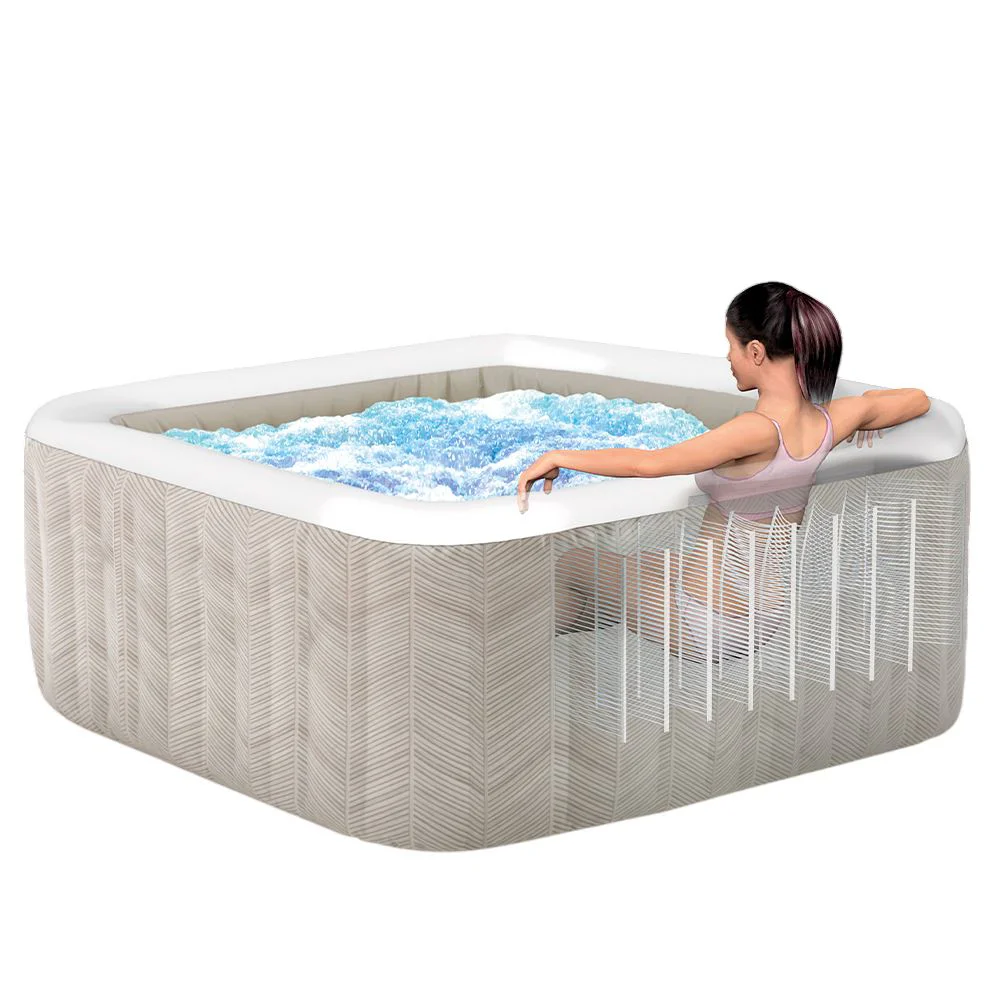 Надувной SPA-джакузи Intex Chevron Deluxe, 173x71 см, 795 л, на 4 человека foto
