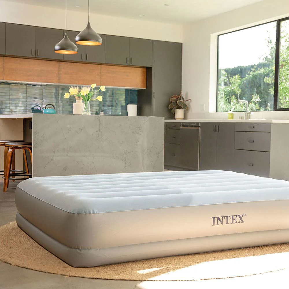 Надувной матрас Intex Velur MID-Rise с USB-насосом 5V, 152x203x36 см, до 272 кг foto