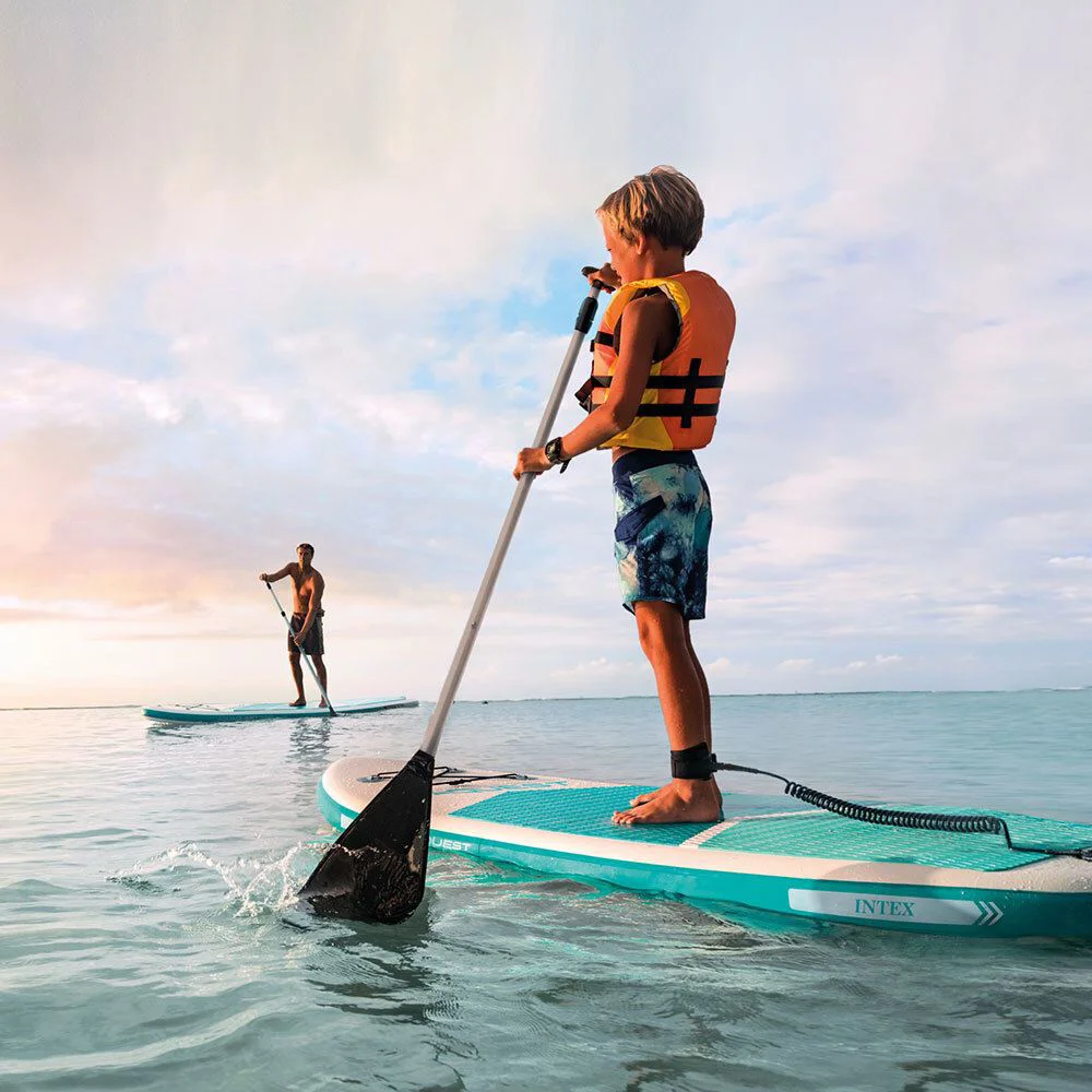 Доска для SUP-серфинга Intex с насосом, веслом и сумкой, 320x81x15 см, до 150 кг foto