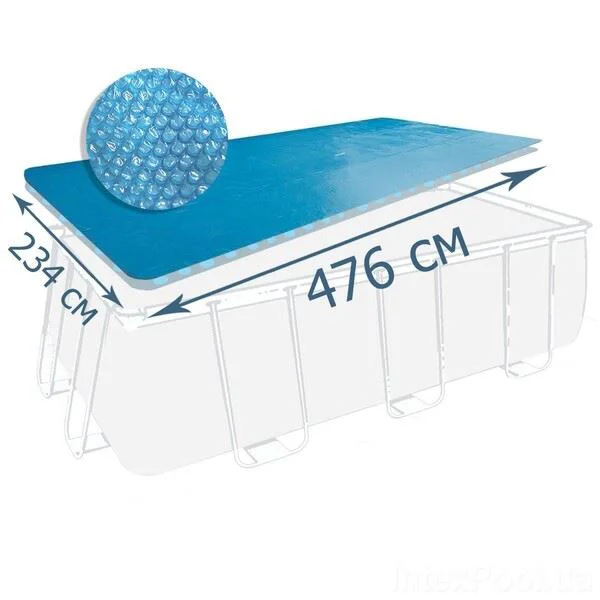Husa solara Intex pentru piscine dreptunghiulare 488x244 cm, 476х234 cm foto
