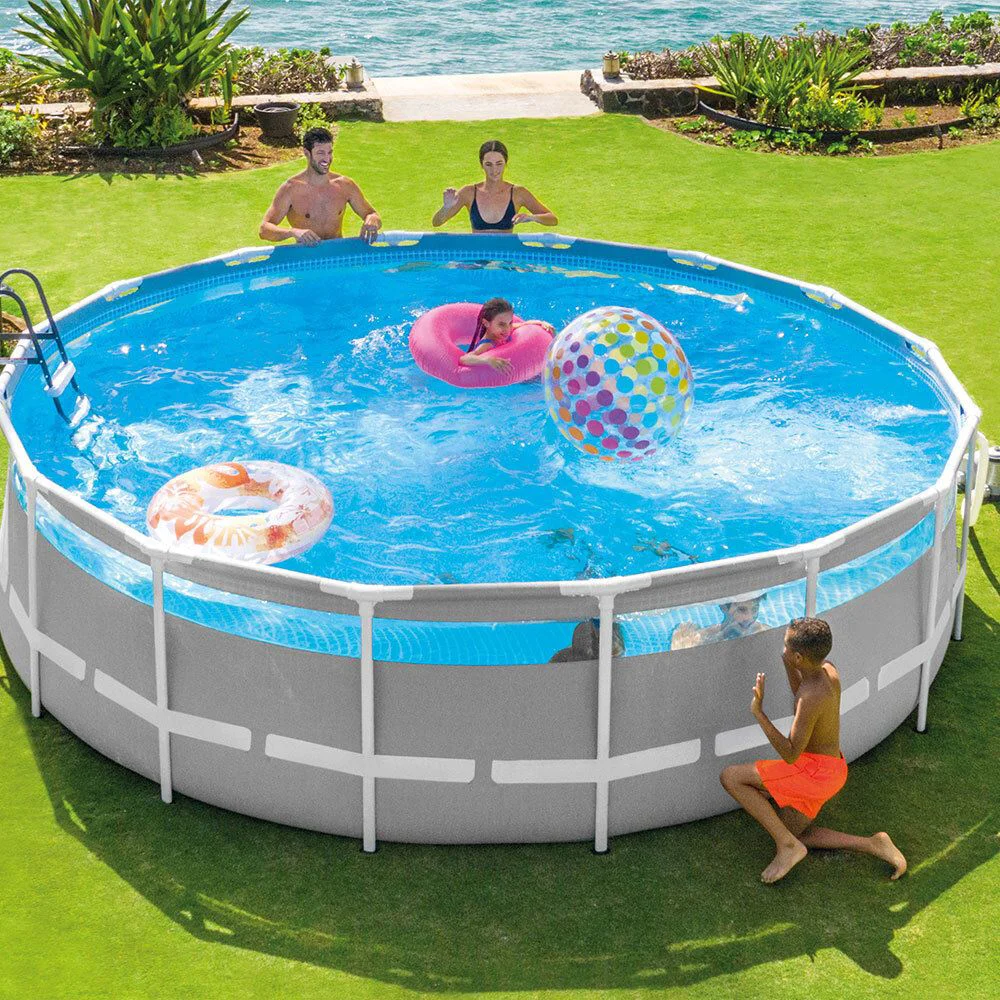 Piscina Prism frame ClearView Intex 488x122 cm, 19156 l, cadru metalic foto