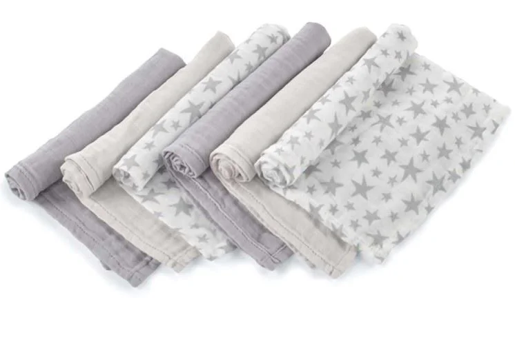 Set pelinci de muselina din bambus Jane Star, 35x35, 6 buc. foto