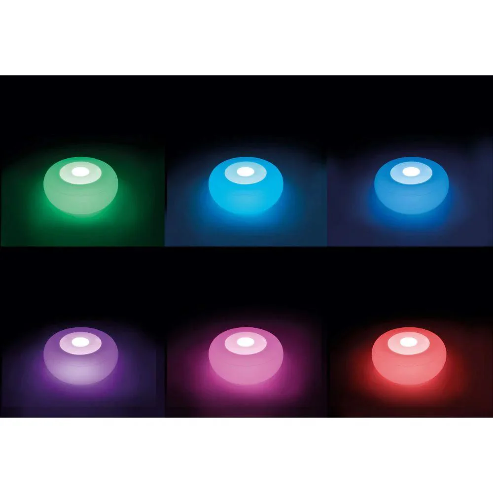 Надувной пуфик Intex с LED-подсветкой, 86×33 см foto