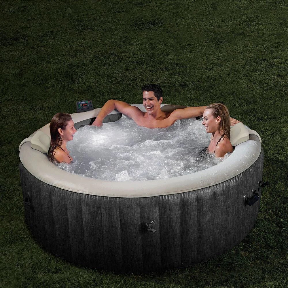 Jacuzzi SPA gonflabil Intex Greywood Deluxe, 196х71 cm, 795 l, 4 persoane foto