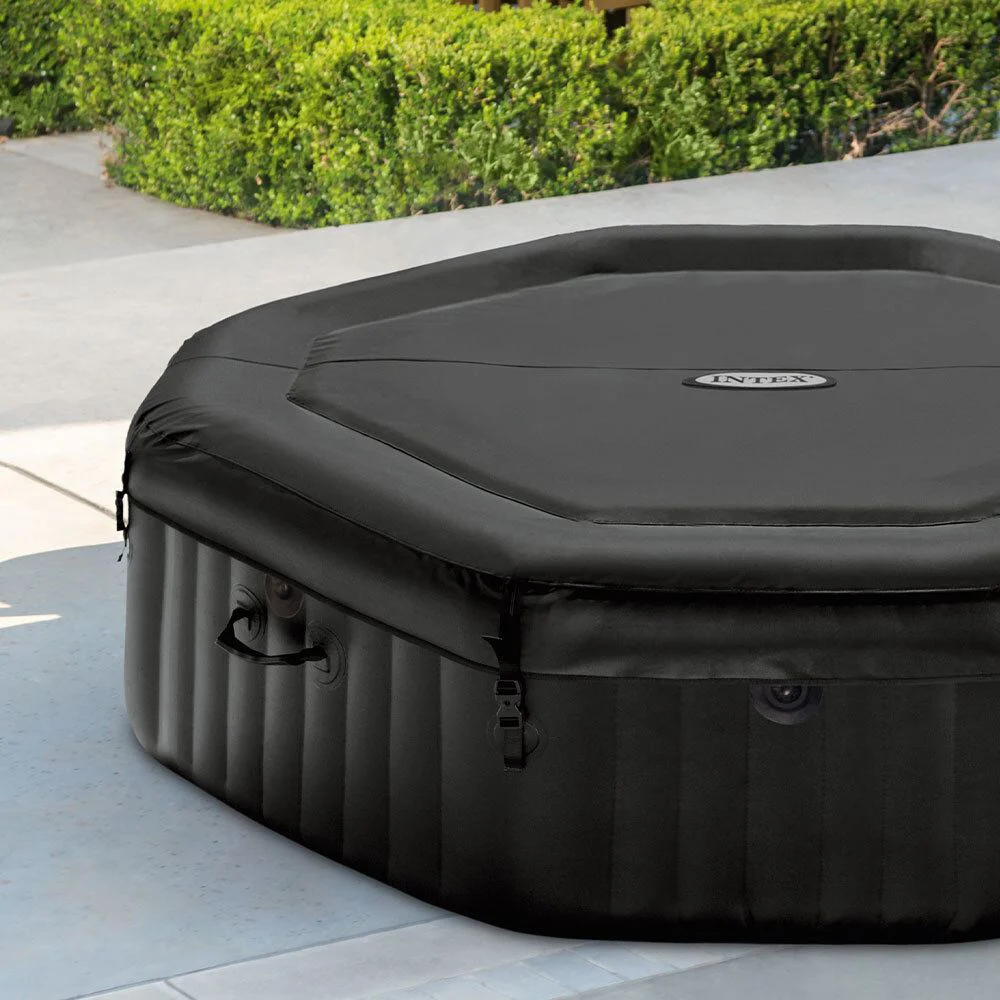 Jacuzzi SPA gonflabil Intex Jet&Bubble Deluxe, 218x71 cm, 1098 l, 6 persoane foto