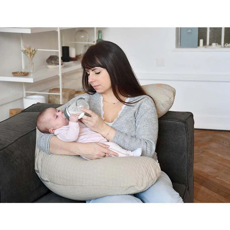 Подушка для беременных Beaba Big Flopsy Fleur de Coton Linen, 170 см foto