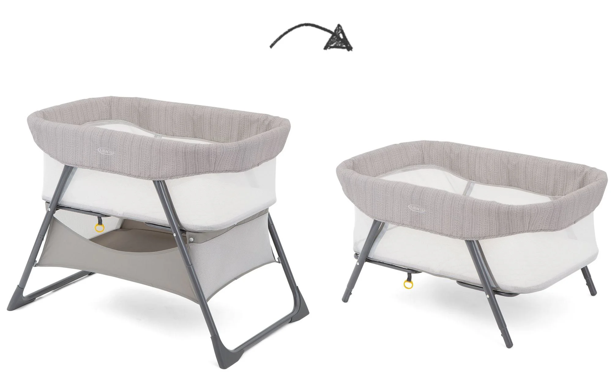 Patut 2 in 1 Graco Side by Side Fossil foto