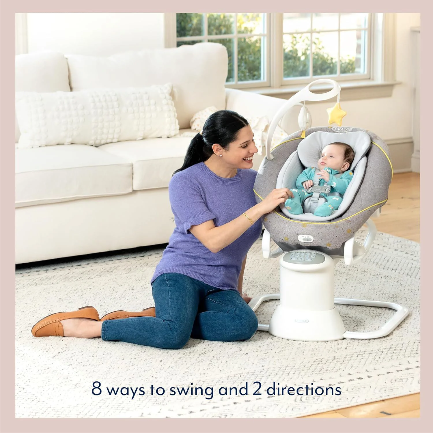 Шезлонг Graco All Ways Soother Stargazer foto