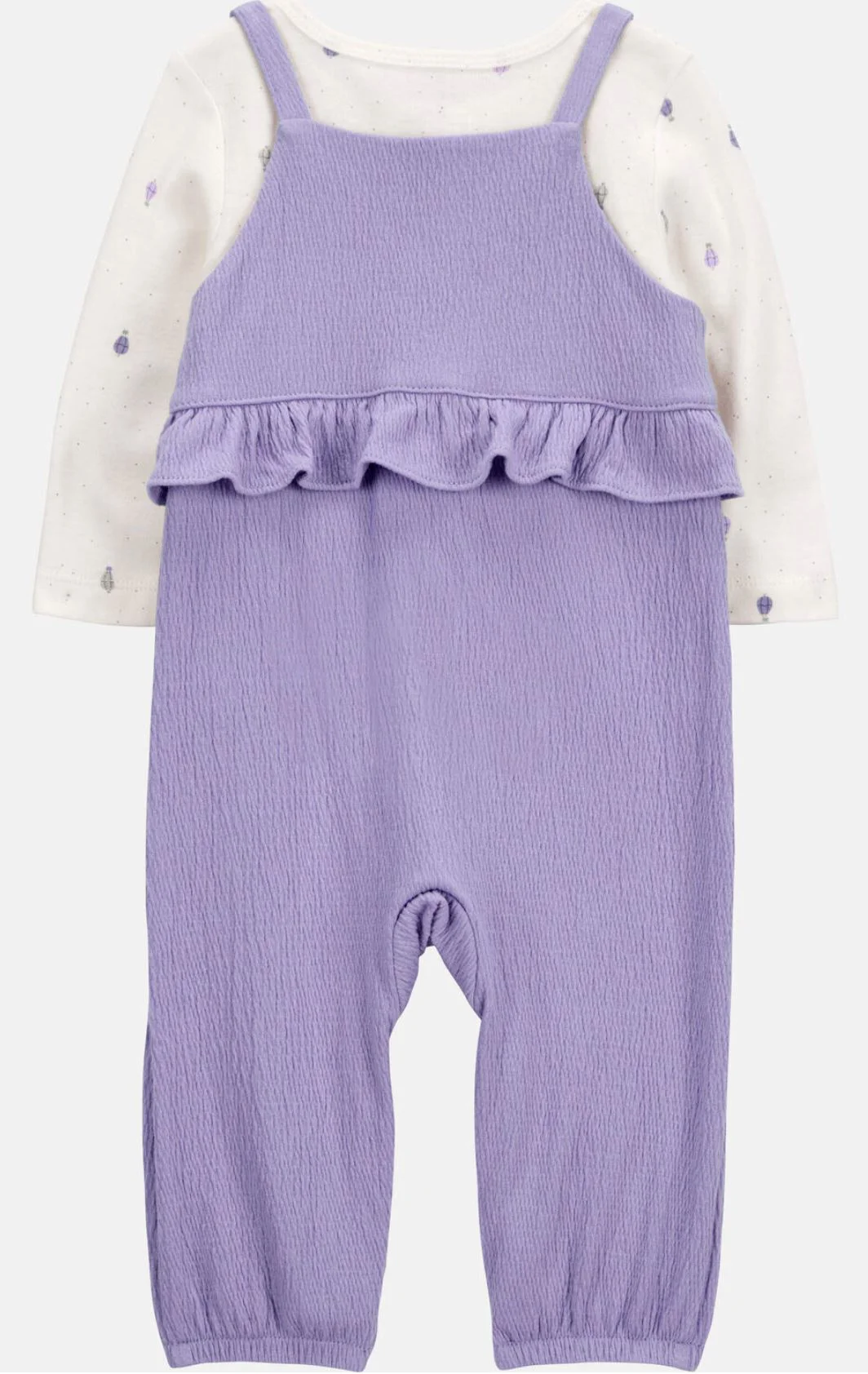 Carter's Set 2 piese Bluzita si salopeta Solid Purple foto