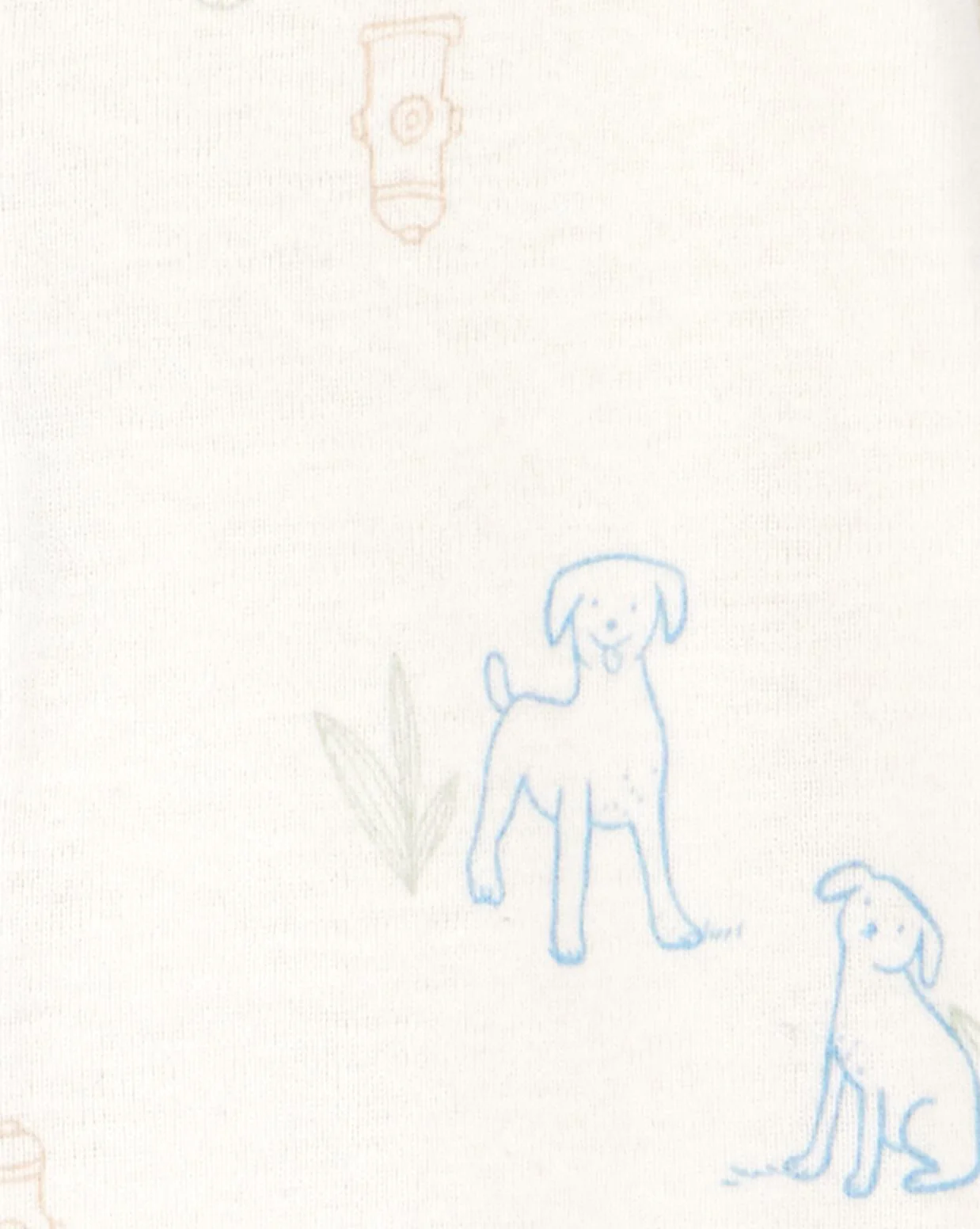 Carter's Set 3 piese Blue Dog - Pijama transformabila, caciulita si sosete foto