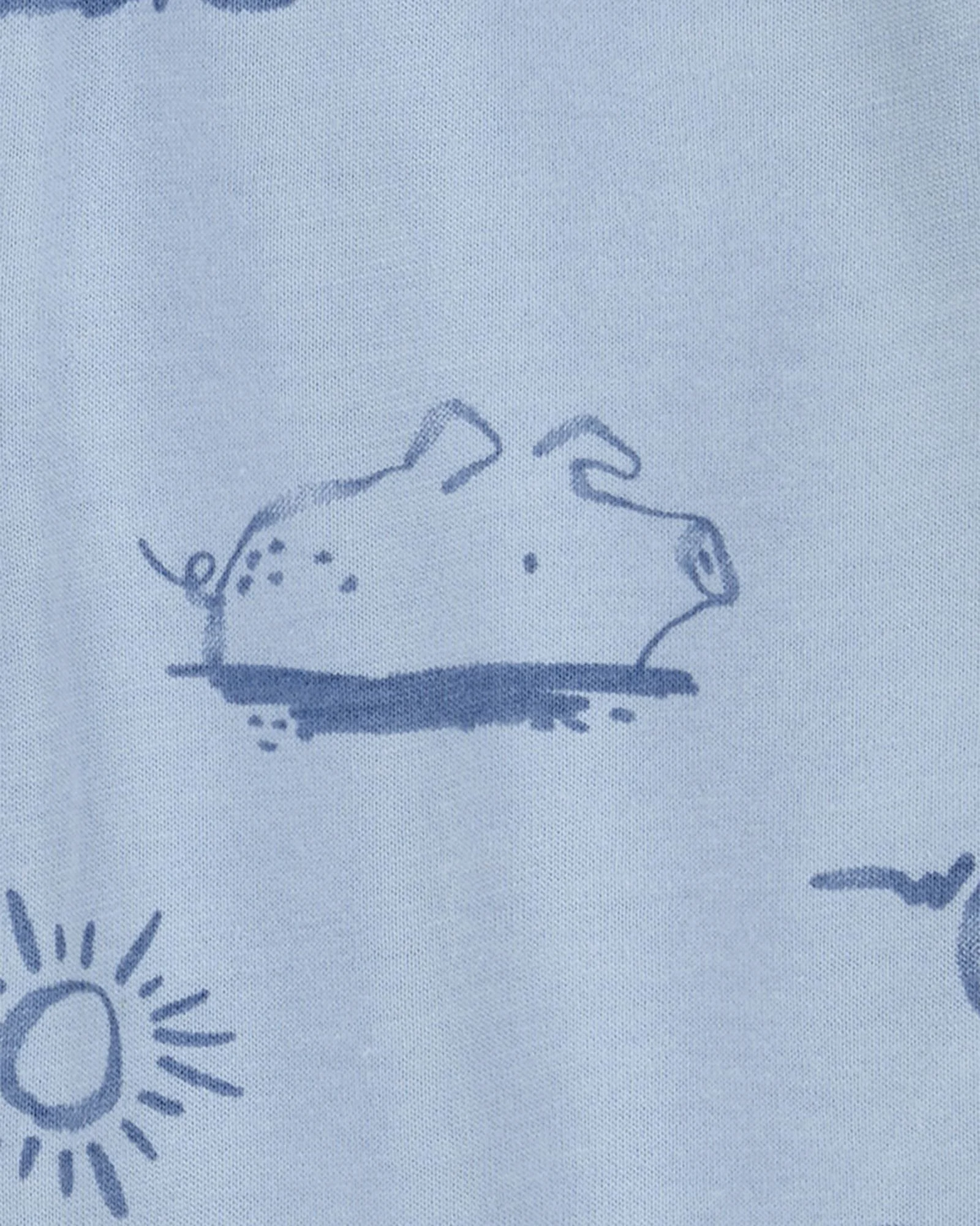 Carter's Set 3 piese Blue Dog Print - Cardigan, body si pantaloni foto