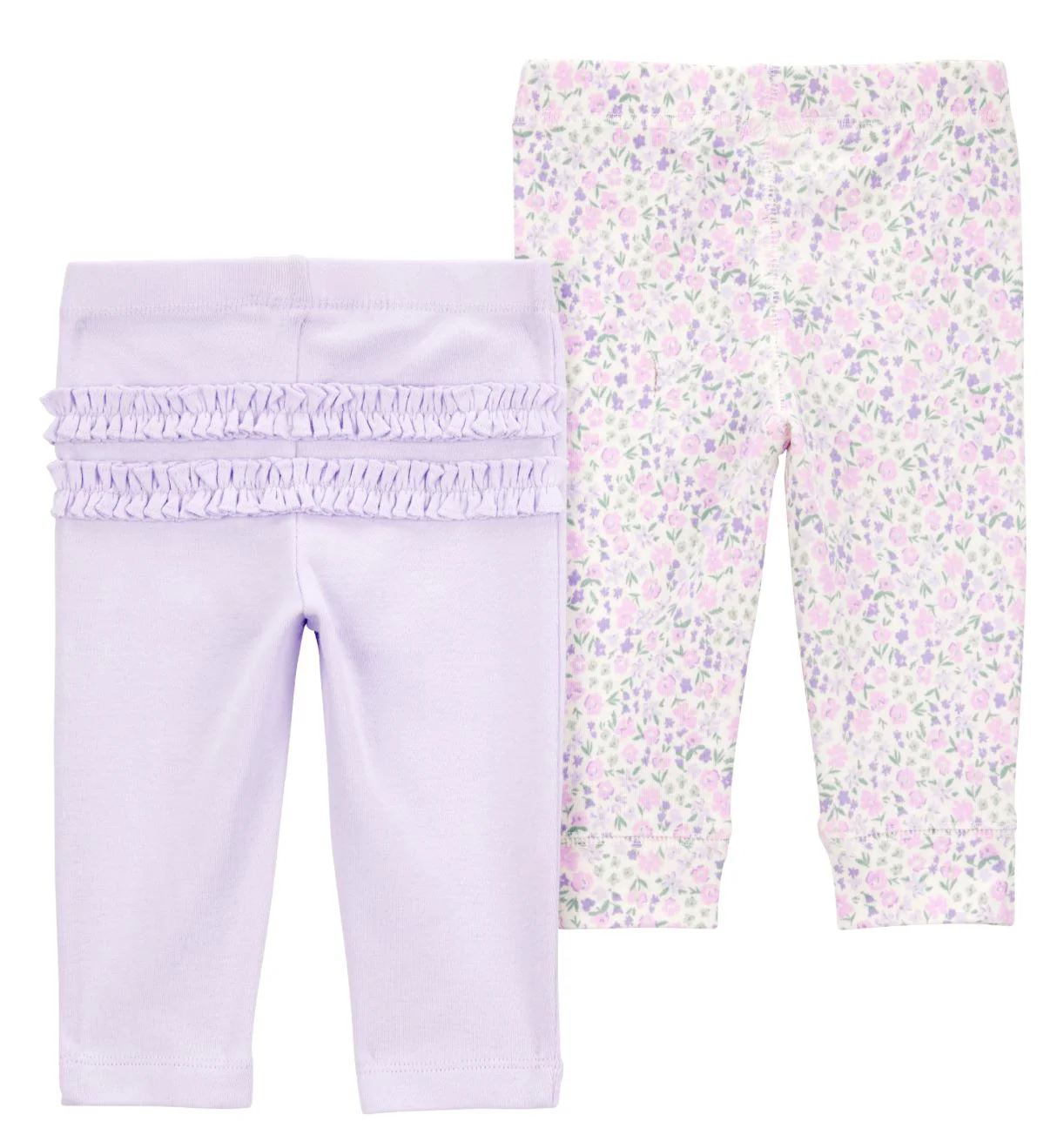 Carter's Set 2 piese Pantaloni Purple-Gray foto