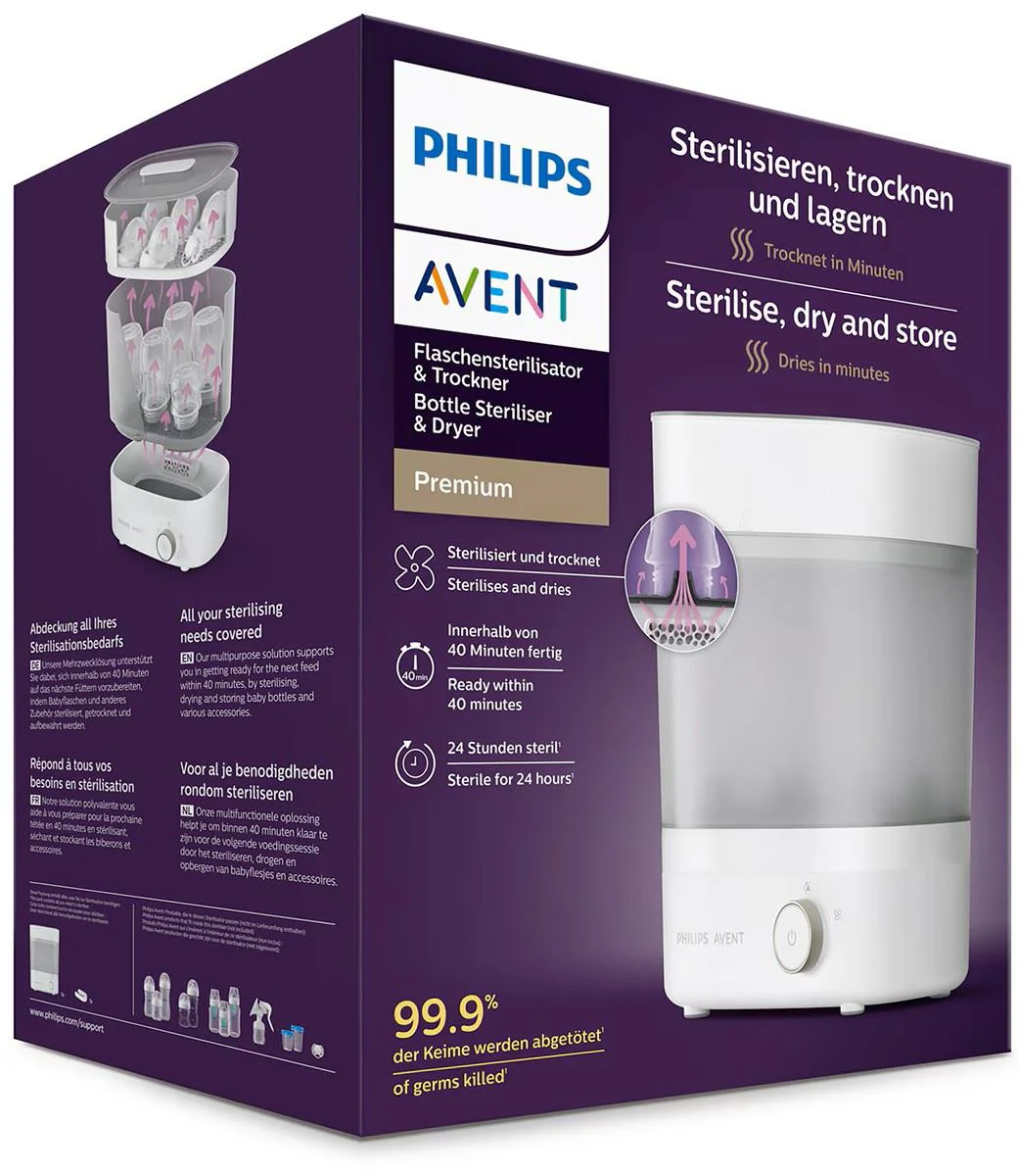Электрический стерилизатор и сушилка для бутылочек Philips Avent foto