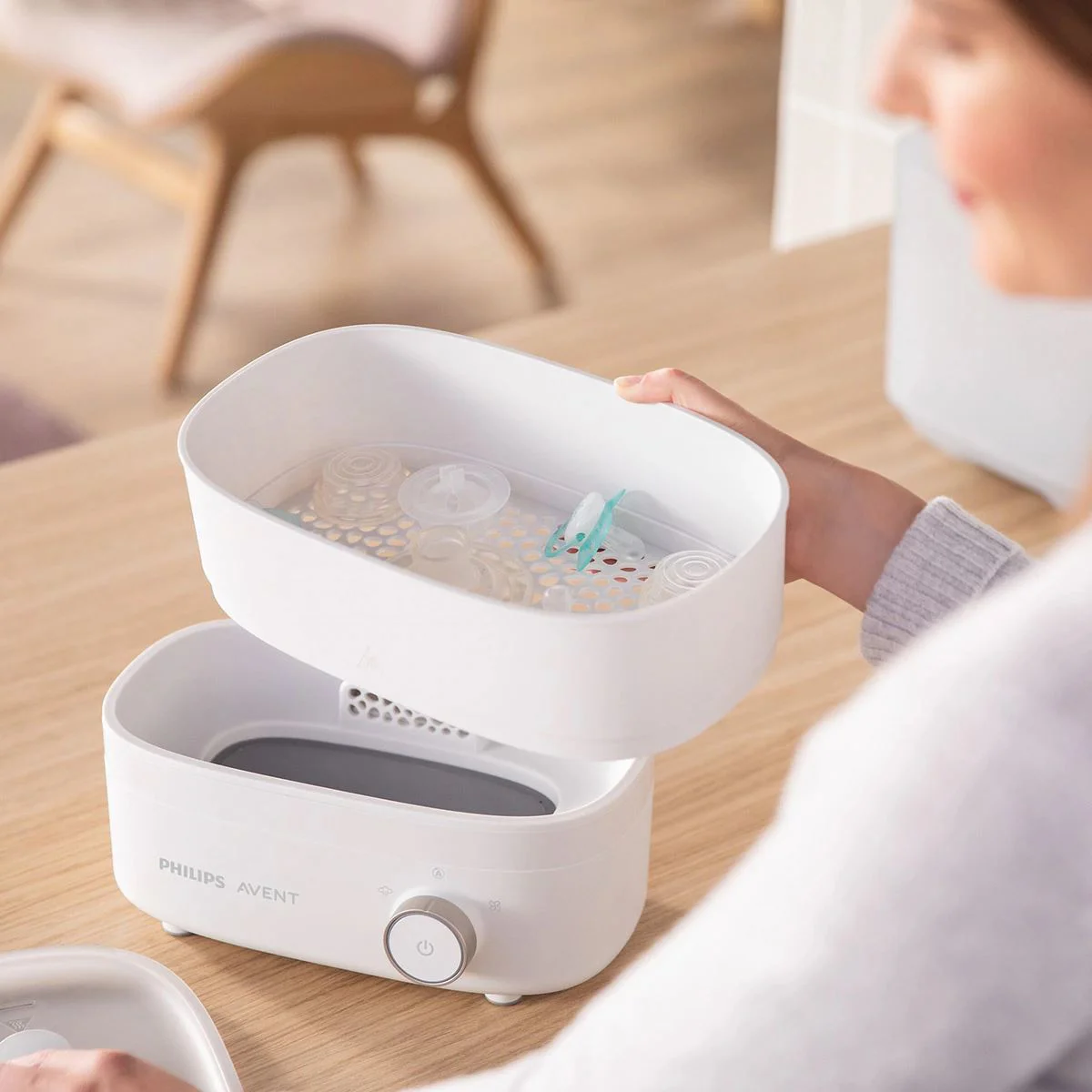Электрический стерилизатор и сушилка для бутылочек Philips Avent foto