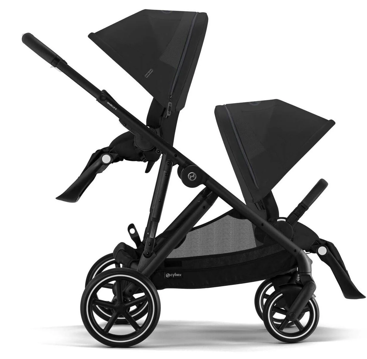 Двойная коляска Cybex Gazelle S BLK BP Moon Black foto