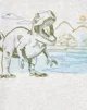 Carter's Tricou Grey Dino foto