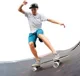 Skateboard Yvolution Dynamo Cruiser LED, 76 cm, Albastru foto