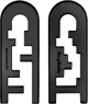 Puzzle IQ Eureka Mini Huzzle Keyhole black foto