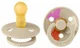 Set 2 suzete rotunde din latex BIBS Studio Colour Morning Bloom - Vanilla Mix (0-6 luni) foto