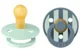 Set 2 suzete rotunde din latex BIBS Studio Colour Block - Nordic Mint Petrol Mix (0-6 luni) foto