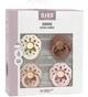 Набор из 2 круглых пустышек BIBS Colour Ivory/Blush/Woodchuck/Blossom (6-18 мес.) foto