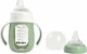 Biberon de invatare 2 in 1 din sticla Beaba Sage Green, 210 ml foto