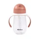 Cana cu pai din tritan Beaba Terracotta, 300 ml foto