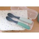 Set lingurite silicon Beaba Bicolor Mineral, 2 buc. foto