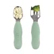 Set lingurita si furculita din inox Beaba Sage Green foto