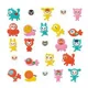 Set de creatie cu autocolante din fetru Djeco I love animals foto