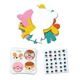 Set de creatie cu autocolante din fetru Djeco I love animals foto