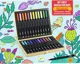 Set carioci cu varf tip pensula Djeco First Brush Pens Box, 24 culori foto