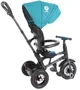 Tricicleta Qplay Rito Rubber Blue Green foto