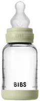 Biberon din sticla anticolici BIBS Sage cu tetina din silicon 0+ luni, 120 ml foto