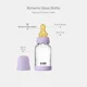Biberon din sticla anticolici BIBS Boheme Violet Sky cu tetina din latex 0+ luni, 120 ml foto