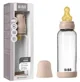 Biberon din sticla anticolici BIBS Blush cu tetina din latex 3+ luni, 240 ml foto