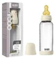 Biberon din sticla anticolici BIBS Ivory cu tetina din latex 3+ luni, 240 ml foto